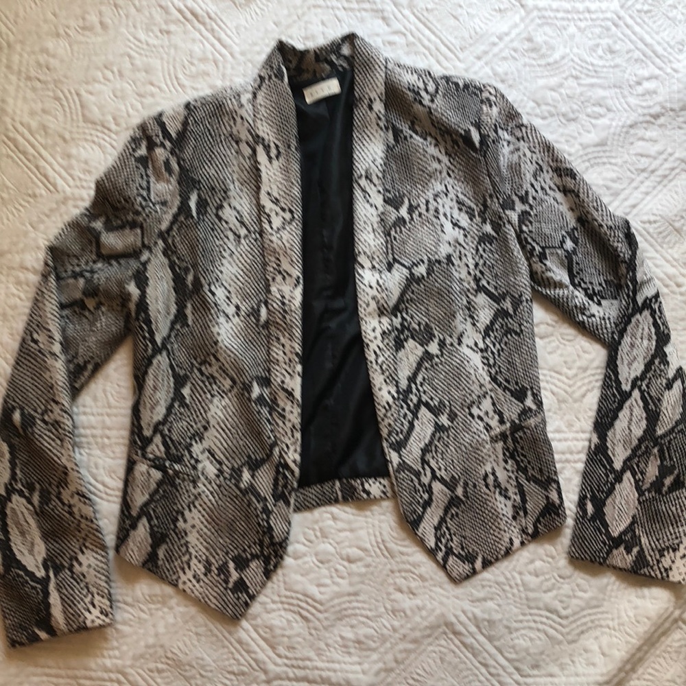 Snakeskin print jacket